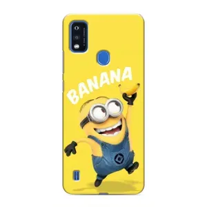 Мультяшный принт на Чехол для ЗТЕ Блейд А51 (Banana)