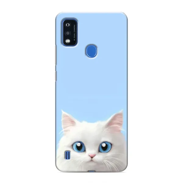 Чехол с рисунком «Белый кот» для ZTE Blade A51 Чехол с рисунком «Белый кот» для ZTE Blade A51