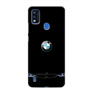 Силіконовий бампер з картинкою машини на ZTE Blade A51 (Чорний BMW)