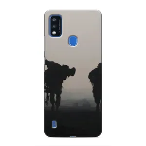 Чехлы на военную тематику для ZTE Blade A51 (Бой солдат)