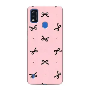 Чохол банти для ZTE Blade A51 (Чорні бантики)