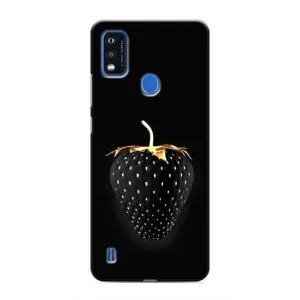 Чохол з зображенням смачної їжі для ZTE Blade A51 (Чорна полуниця)