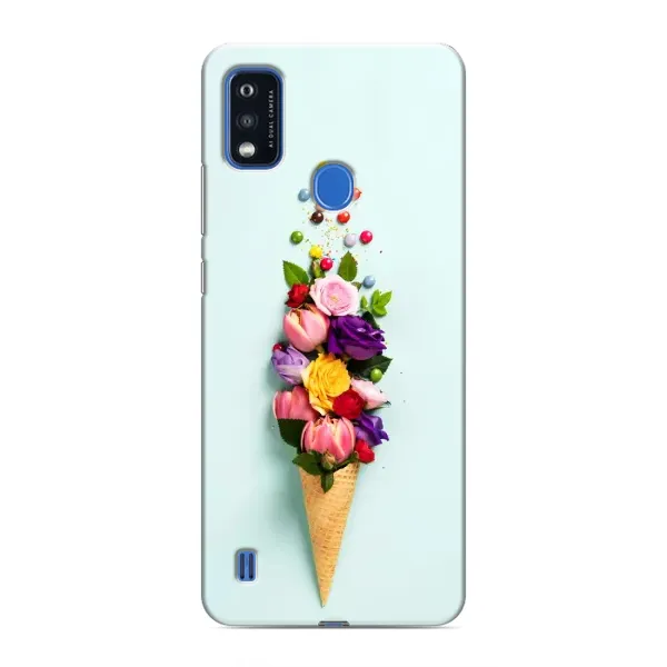 Чехол с рисунком «Цветок-мороженное» для ZTE Blade A51 Чехол с рисунком «Цветок-мороженное» для ZTE Blade A51