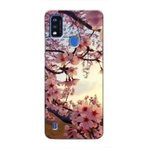 Чехол с принтом САКУРЫ на ZTE Blade A51 (Цветущая сакура)