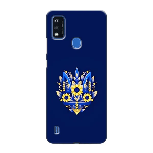 Чехол с рисунком «Цветущий Герб» для ZTE Blade A51