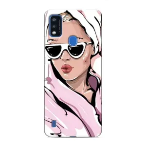 Чохол з картинкою Модні Дівчата ZTE Blade A51 (Дівчина в халаті)