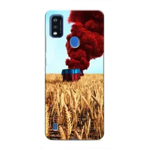 Чехол (TPU) с картинкой "Лого Пабг" на ЗТЕ Блейд А51 (Дроп)