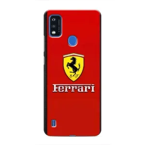 Силіконовий бампер з картинкою машини на ZTE Blade A51 (Ferrari Logo)