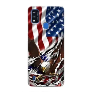 Чехол Флаг USA для ZTE Blade A51 (Флаг USA)