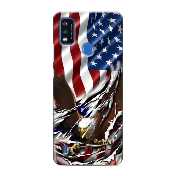 Чехол с рисунком «Флаг USA» для ZTE Blade A51 Чехол с рисунком «Флаг USA» для ZTE Blade A51