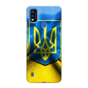 Чохол з картинкою (Патріотичний ГЕРБ) на ZTE Blade A51 (Герб і Прапор України)
