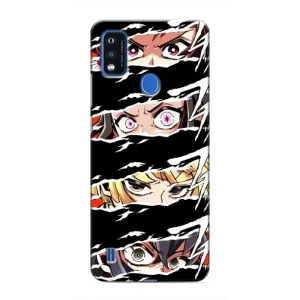 Силиконовые чехлы с глазами Anime для ЗТЕ Блейд А51 (Глаза на чорном)