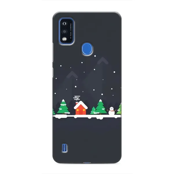 Чехол с рисунком «Город зимний» для ZTE Blade A51