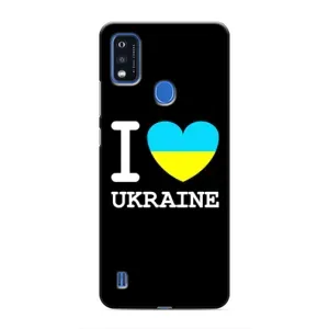 Чехол с Украинской символикой на ЗТЕ Блейд А51 (I Love Ukraine)