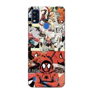 Чехол Супергерой Человека Паука на ZTE Blade A51 (Комикс Паука)