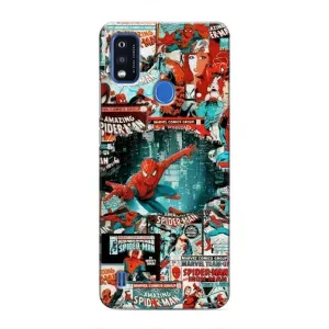 Чехол Супергерой Человека Паука на ZTE Blade A51 (Комиксы Человек Паук)