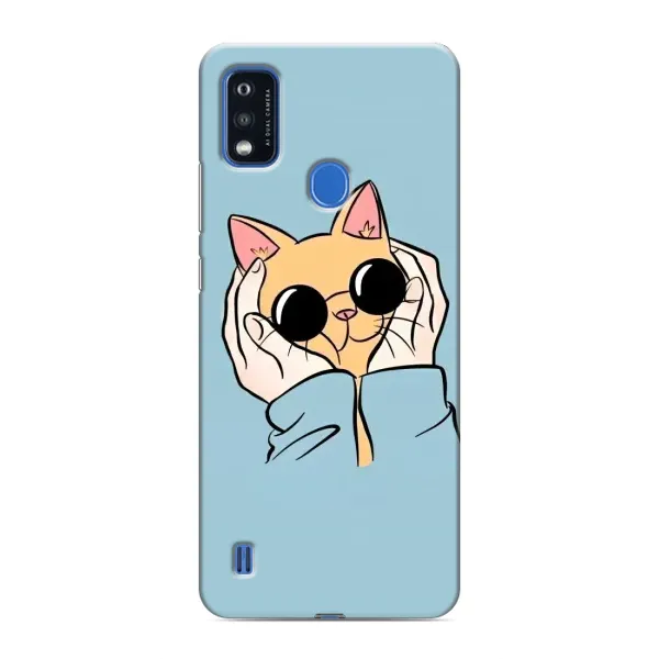 Чехол с рисунком «КОТИК в очках» для ZTE Blade A51 Чехол с рисунком «КОТИК в очках» для ZTE Blade A51
