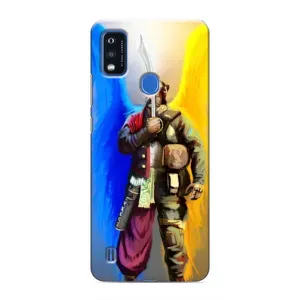 Чохол з картинкою (Патріотичний КОЗАК) на ZTE Blade A51 (КОЗАК з крилами)