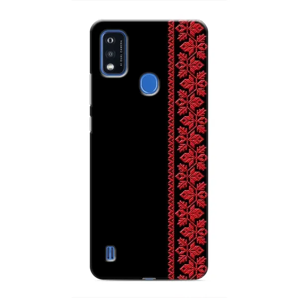 Чехол с рисунком «Красная Вышиванка» для ZTE Blade A51 Чехол с рисунком «Красная Вышиванка» для ZTE Blade A51