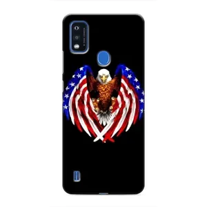 Чехол Флаг USA для ZTE Blade A51 (Крылья США)