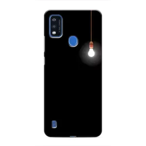 Чехол с картинками на черном фоне для ZTE Blade A51 (Лампочка)