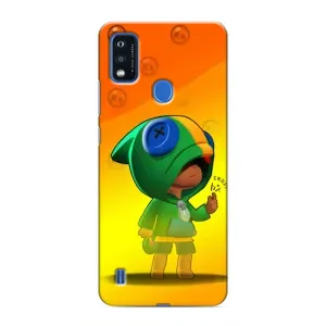 Чохол Бравл Старс для ZTE Blade A51 (LEON в кофті)