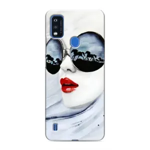 Чохол з картинкою Модні Дівчата ZTE Blade A51 (Любителька коней)