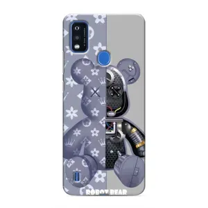 Силиконовый чехол для ZTE Blade A51 (Медведь Louis Vuitton)