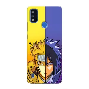 Купить Чехлы на телефон с принтом Anime для ZTE Blade A51 (Naruto Vs Sasuke)