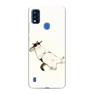 Чехол на тематику: Коты для ZTE Blade A51 (Отдых)