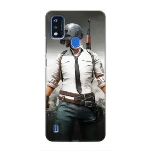 Силиконовый чехол с картинкой "Герой Pubg" на ZTE Blade A51 (Пабг)