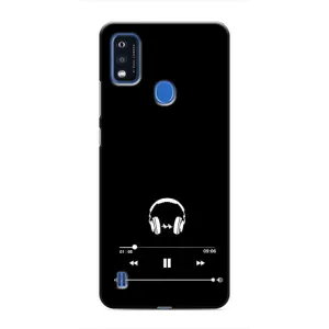 Чехол с картинками на черном фоне для ZTE Blade A51 (Плеер)
