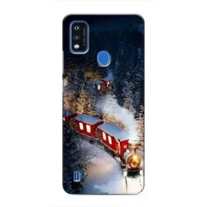 Силіконовий бампер на різдво для ZTE Blade A51 (Потяг)