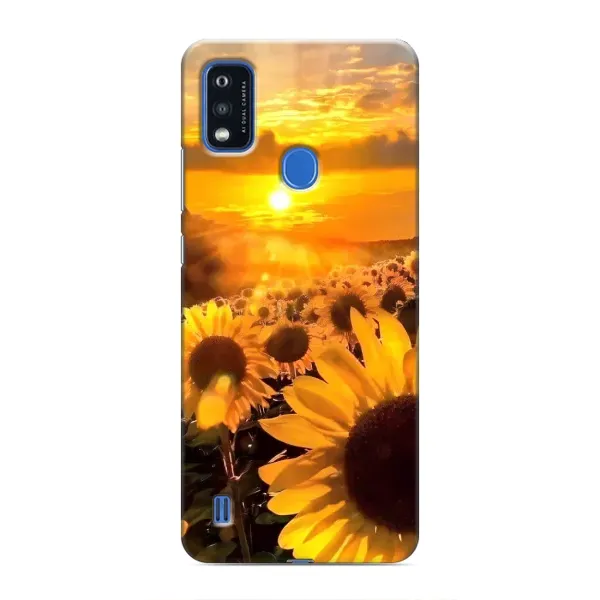 Чехол с рисунком «поле подсолнухов» для ZTE Blade A51
