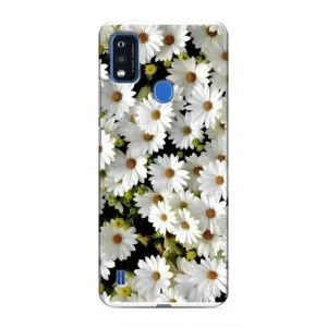 Чехол с ромашками на ZTE Blade A51 (Рамка в ромашках)