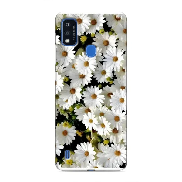 Чехол с рисунком «Рамка в ромашках» для ZTE Blade A51