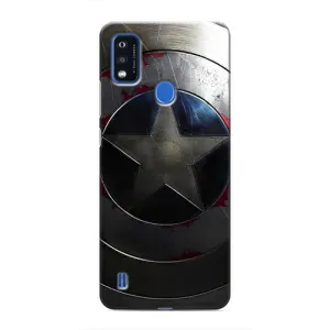 Чехол с Щитом Капитана Америки на ZTE Blade A51 (Ретро Щит Капитана)