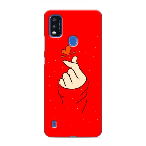 Чехол с рисунком «Сердце на красном» для ZTE Blade A51 Чехол с рисунком «Сердце на красном» для ZTE Blade A51