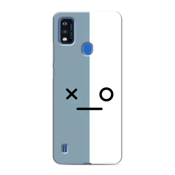 Чехол с рисунком «Серо-белый» для ZTE Blade A51