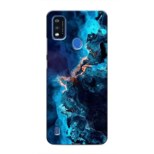 Чохол з малюнком «Синиій мрамор» для ZTE Blade A51 Чохол з малюнком «Синиій мрамор» для ZTE Blade A51