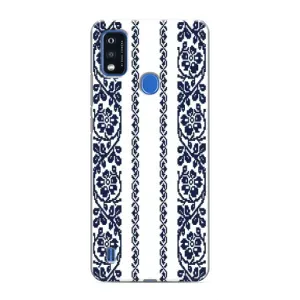 Силіконовый Чохол на ZTE Blade A51 з картинкой Вишиванки (Синя вишиванка)