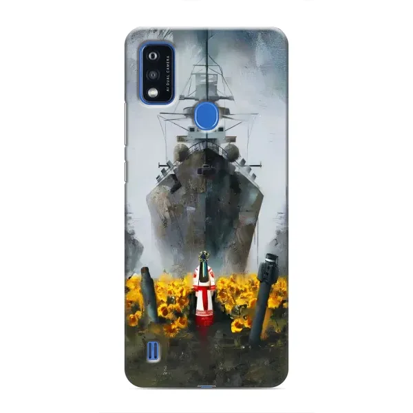 Чехол с рисунком «Смелость» для ZTE Blade A51 Чехол с рисунком «Смелость» для ZTE Blade A51