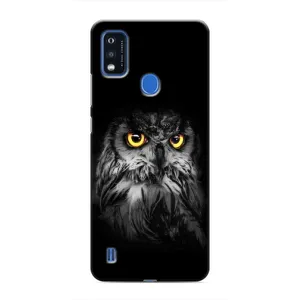 Чехлы с принтом СОВЫ для ZTE Blade A51 (Сова на чёрном)