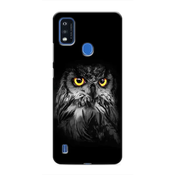Чехол с рисунком «Сова на чёрном» для ZTE Blade A51 Чехол с рисунком «Сова на чёрном» для ZTE Blade A51