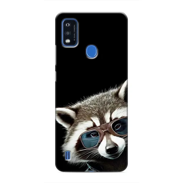 Чехол с рисунком «Стильный Енот» для ZTE Blade A51 Чехол с рисунком «Стильный Енот» для ZTE Blade A51