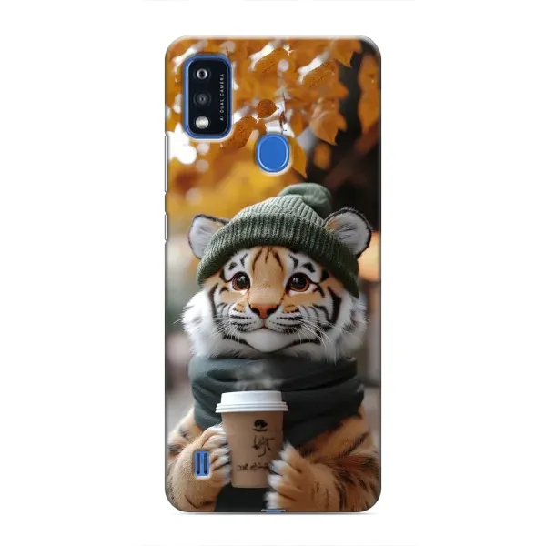 Чехол с рисунком «Тигр с кофе» для ZTE Blade A51 Чехол с рисунком «Тигр с кофе» для ZTE Blade A51