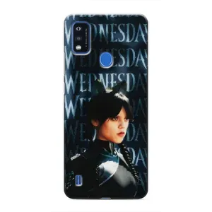 Чохол з картинкою Венсдей на ZTE Blade A51 (Вендсдей з ушками)