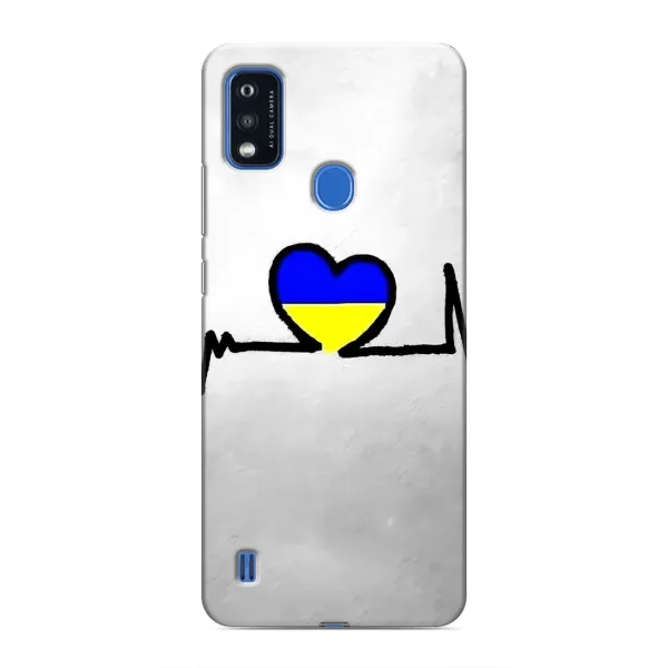 Чехол с рисунком «Украинская кардиограмма» для ZTE Blade A51 Чехол с рисунком «Украинская кардиограмма» для ZTE Blade A51