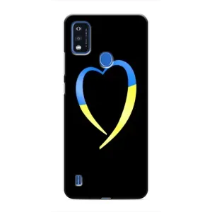Силиконовый Чехол на ZTE Blade A51 (Я-Украина) (Украинское сердце)