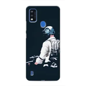 Силиконовый чехол с картинкой "Герой Pubg" на ZTE Blade A51 (В экиперовке)